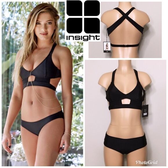 Insight black bikini. Size 6. NWT - Picture 1 of 8